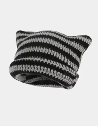 Beanie With Ears Y2K