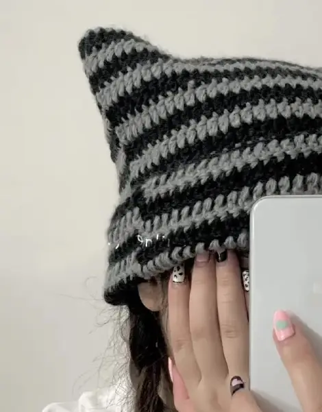 Beanie With Ears Y2K Beanie With Ears Y2K
