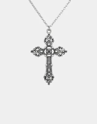 Big Cross Necklace Y2K