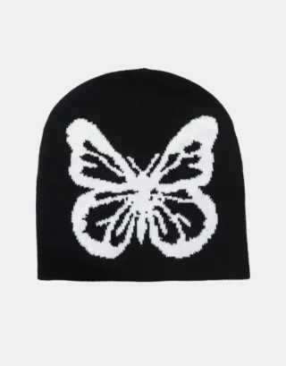 Black Y2K Beanie