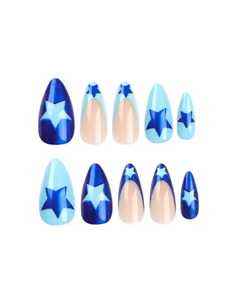 Blue Y2K Nails Blue Y2K Nails