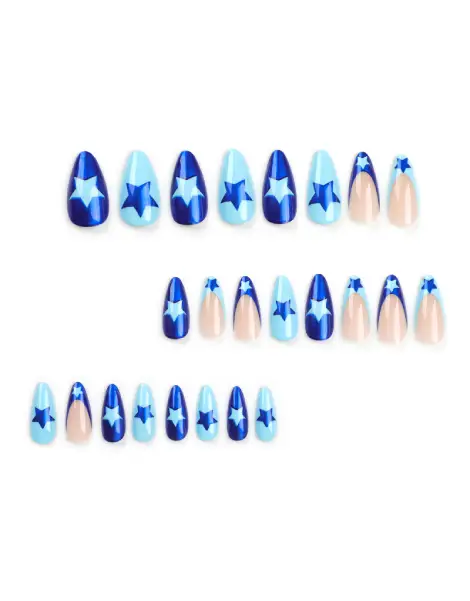 Blue Y2K Nails Blue Y2K Nails