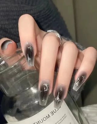 Cyber Y2K Nails