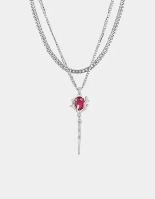 Red Y2K Necklace