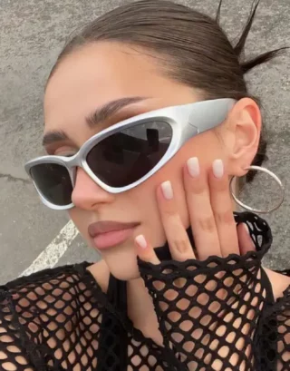 Silver Y2K Sunglasses