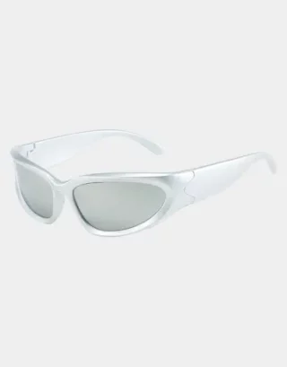 White Y2K Glasses