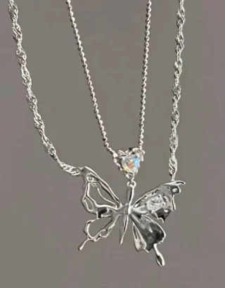 Y2K Butterfly Necklace