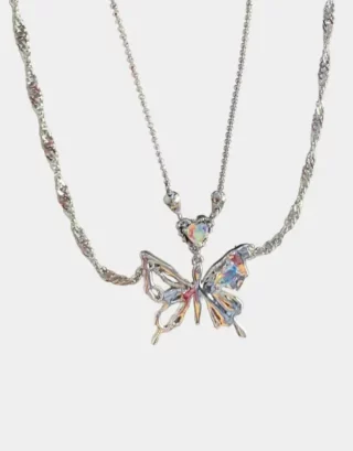 Y2K Butterfly Necklace