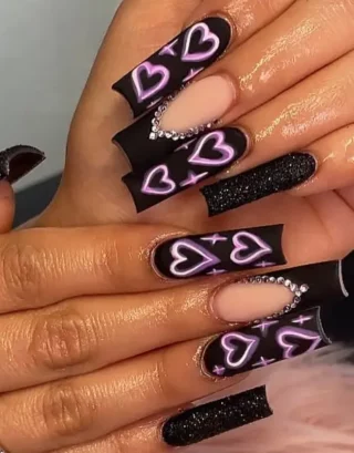 Y2K Emo Nails