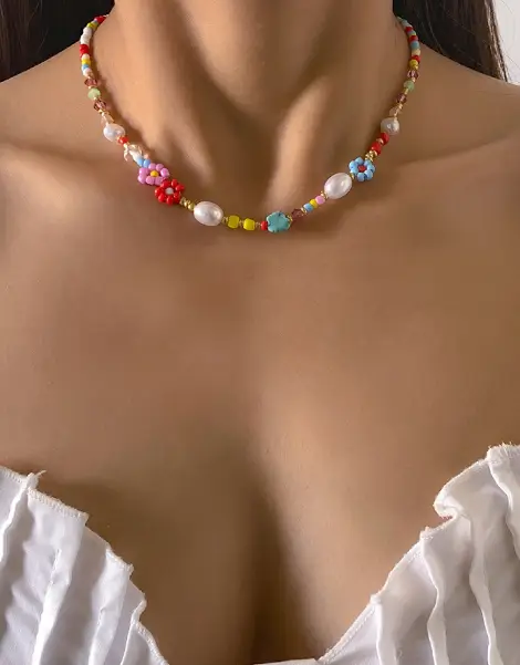 Y2K Flower Necklace Y2K Flower Necklace