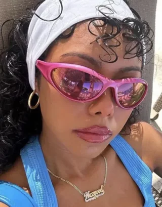 Y2K Glasses Pink