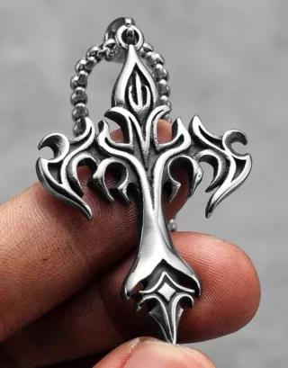 Y2K Gothic Cross Necklace