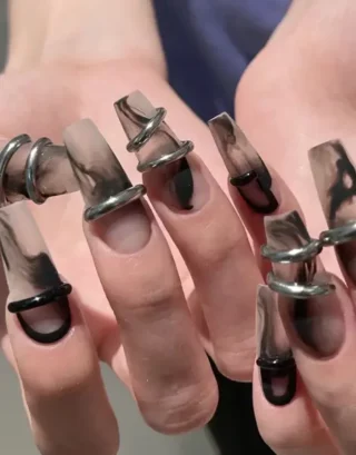 Y2K Grunge Nails