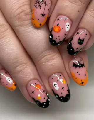 Y2K Halloween Nails