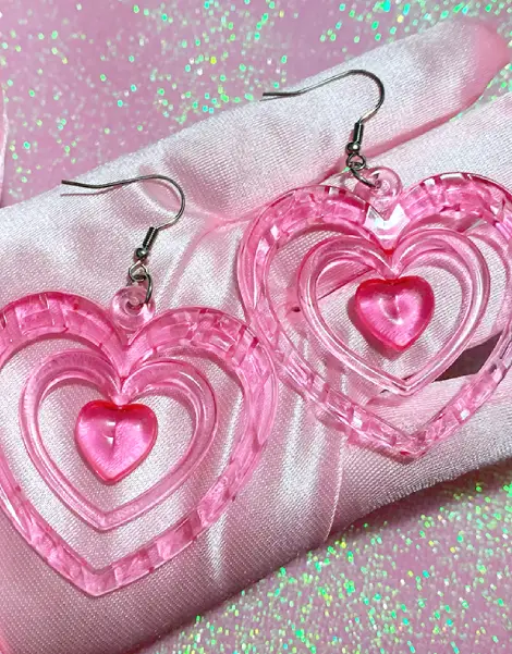 Y2K Heart Earrings Y2K Heart Earrings