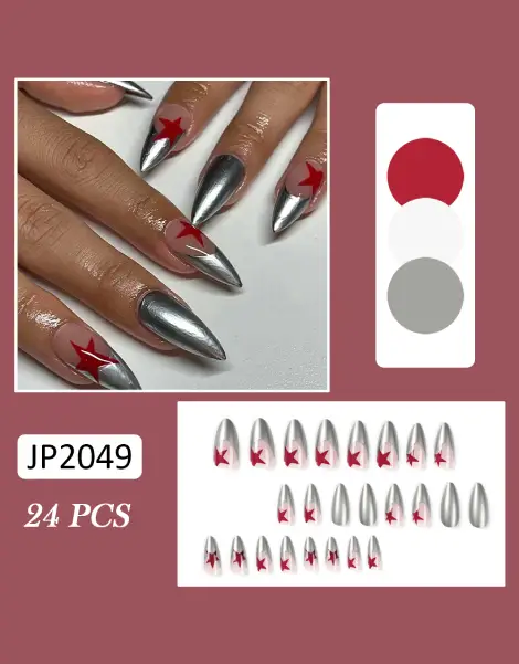 Y2K Metallic Nails Y2K Metallic Nails
