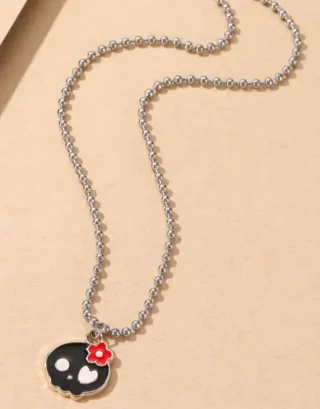 Y2K Skull Necklace