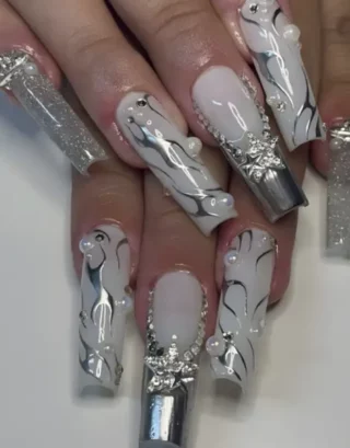 Y2K Square Nails